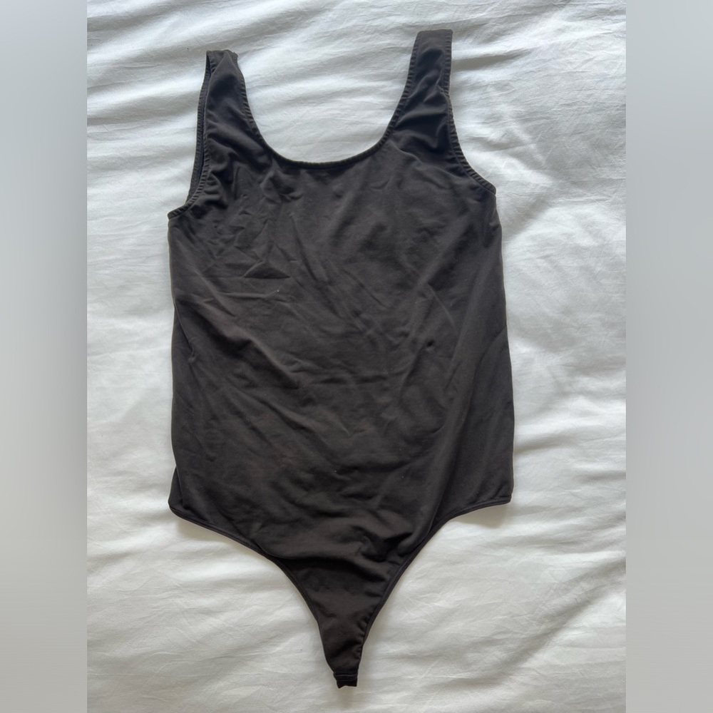 Brown M SKIMS Tank Bodysuit